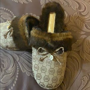 Michael Kors Shoes - Brand New Michael Kors Fur Slippers Michael Kors Shoes - Brand New Michael Kors Fur Slippers